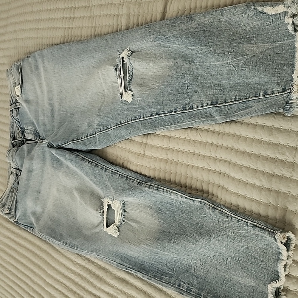 INC International Concepts Light Blue Straight Leg Jeans